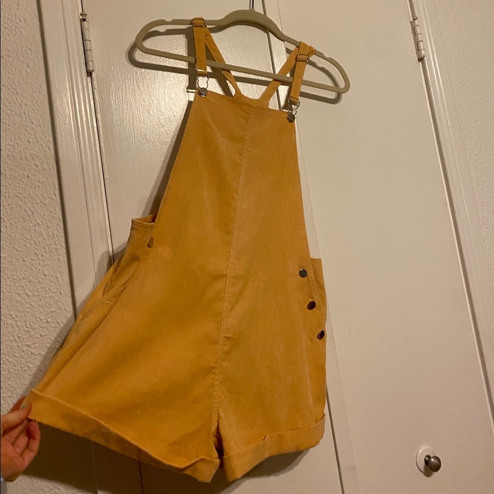 Princess Polly Orange Corduroy Overalls - 4